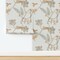Watercolor Exotic Animals Tropical Palm Leaves Vines Snake Leopard Bird Of Paradise Monkey Botanical Exotic Leaves Summer Parrot Jungle Animals Custom Removable Wallpaper by Spoonflower Peel & Stick Wallpaper 2FT Wide